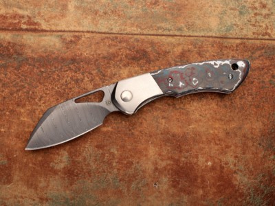 WSBLHB Damasteel Sheepsfoot (fat carbon)